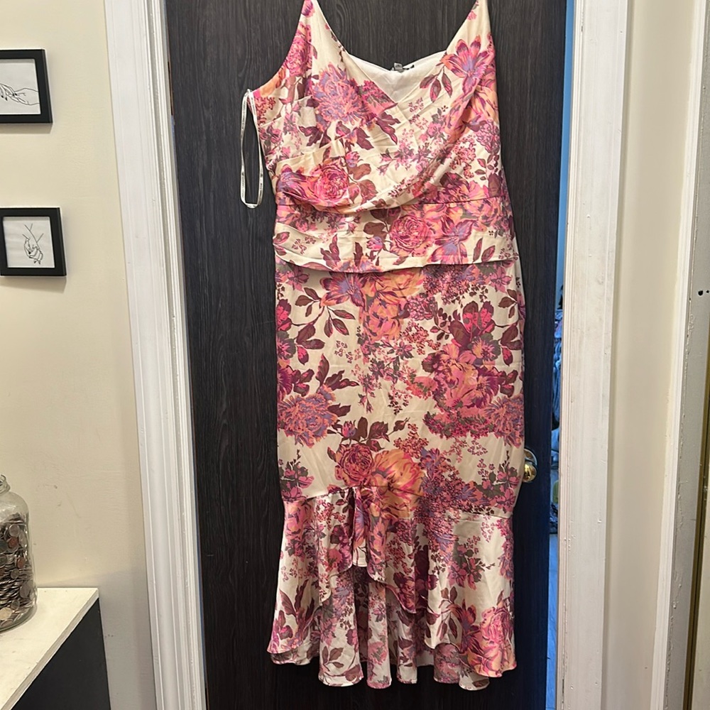 Beautiful plus size floral gown